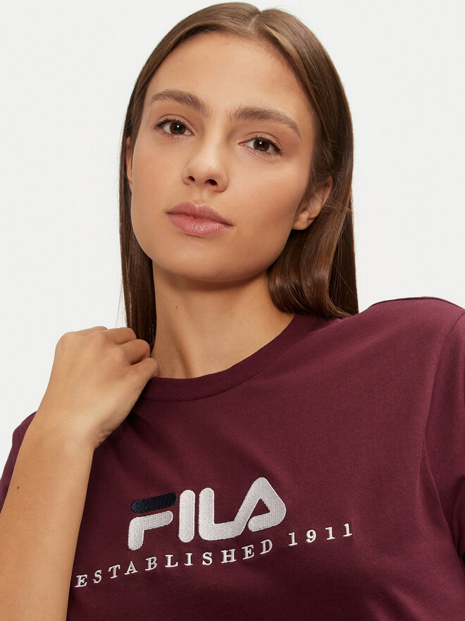 Fila Fila Camiseta Unisex Bedburg FAU0147 Guinda/burdeos Regular Fit
