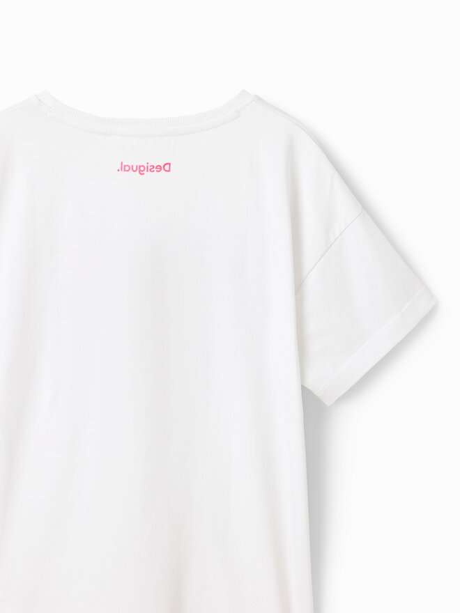 Desigual Desigual Camiseta 23SGTK20 Blanco Regular Fit