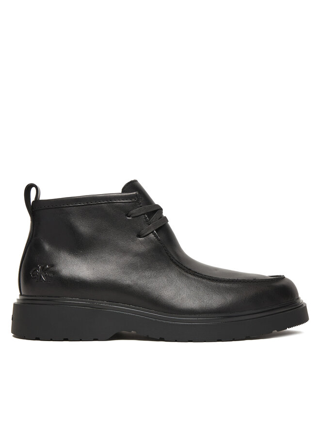 Calvin Klein Schnürschuhe Calvin Klein Combat Apron Mid Boot Lth YM0YM01445 Schwarz