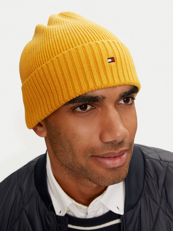 Tommy Hilfiger Шапка Tommy Hilfiger Flag AM0AM12796 Жълт