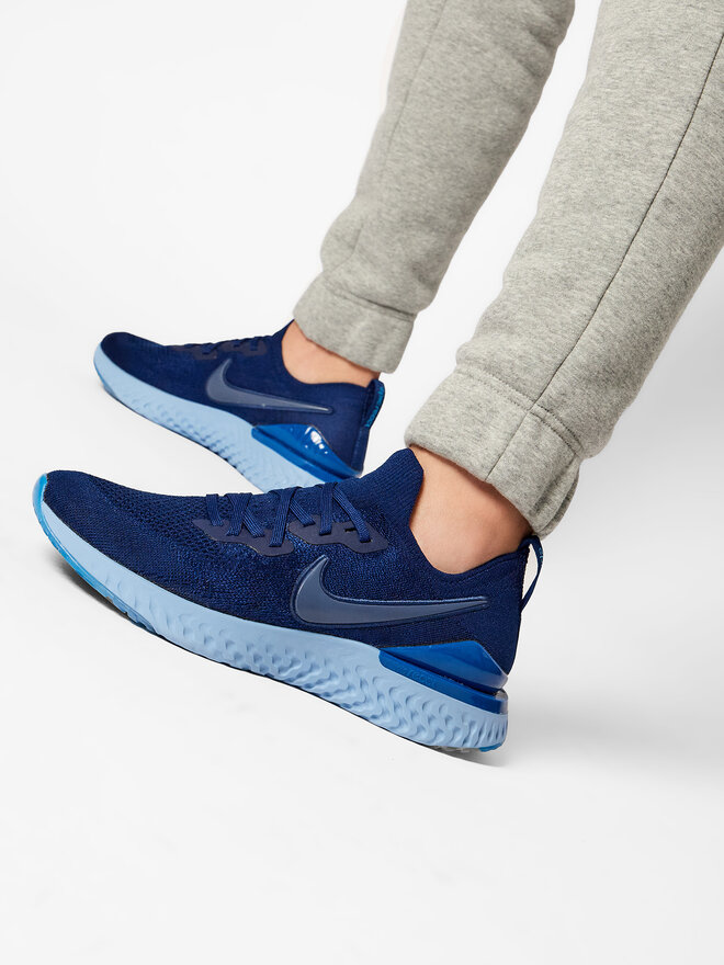Chaussures de running Nike Epic React Flykint 2 BQ8928 400 Bleu marine chaussures