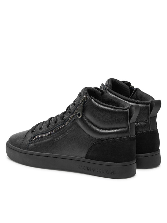 Calvin Klein Jeans Sneakersy Calvin Klein Jeans Classic Cupsole Zip Mid In YM0YM01156 Czarny