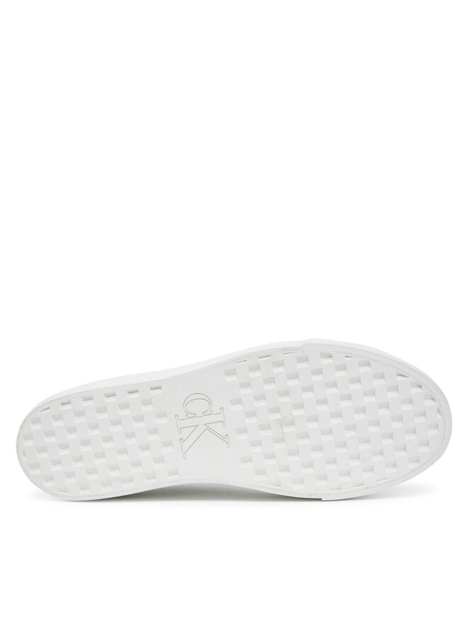 Calvin Klein Jeans Sneakersy Calvin Klein Jeans Vulc Flatform Low Mg Lth YW0YW01771 Biały