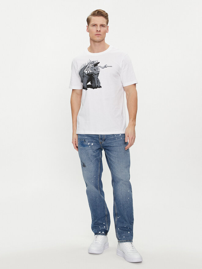 HUGO HUGO Camiseta Dibeach 50513812 Blanco Regular Fit