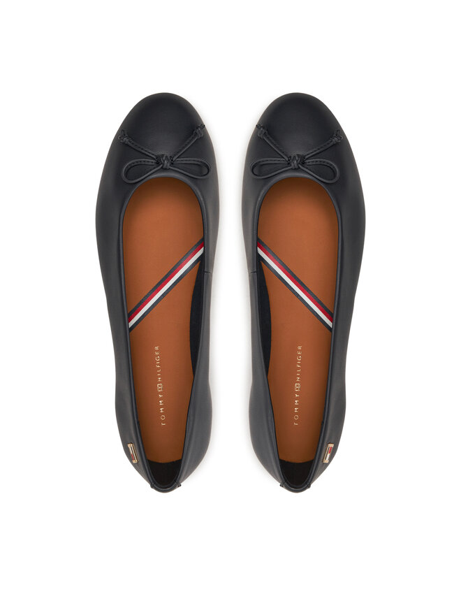 Tommy Hilfiger Μπαλαρίνες Tommy Hilfiger Essential Chic Ballerina FW0FW08059 Σκούρο μπλε
