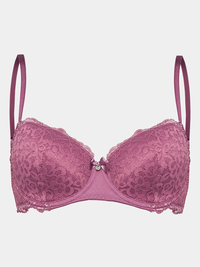 Hunkemöller Hunkemöller Pusiau dengta (balcony bra) liemenėlė Marine 202702 Violetinė