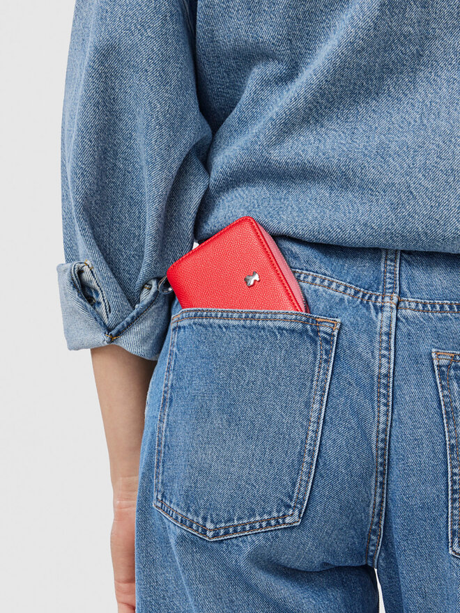 TOUS Pequeña cartera de mujer TOUS Monedero M. New Dubai 2001690017 Rojo