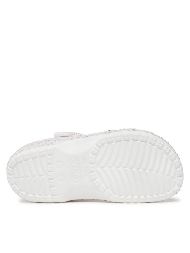 Crocs Šlepetės Crocs Crocs Classic Glitter Clog 205942 Balta