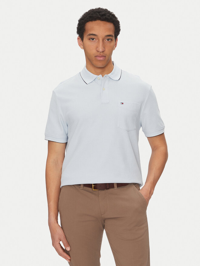 Tommy Hilfiger Tommy Hilfiger Pólóing MW0MW38457 Kék Classic Fit