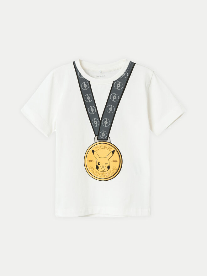 NAME IT NAME IT Camiseta POKEMON 13231977 Blanco Regular Fit
