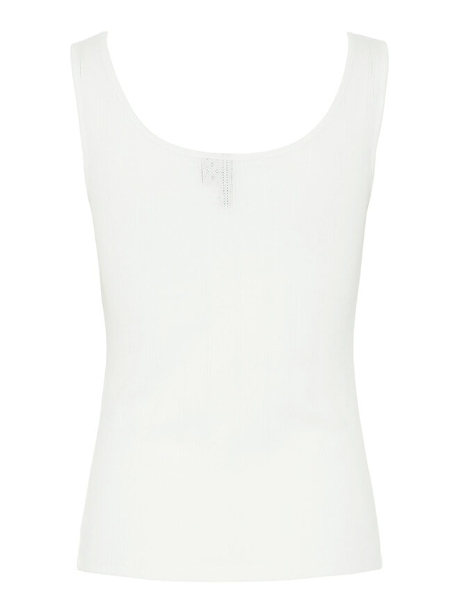 Pieces Pieces Felső Fia 17155482 Fehér Slim Fit