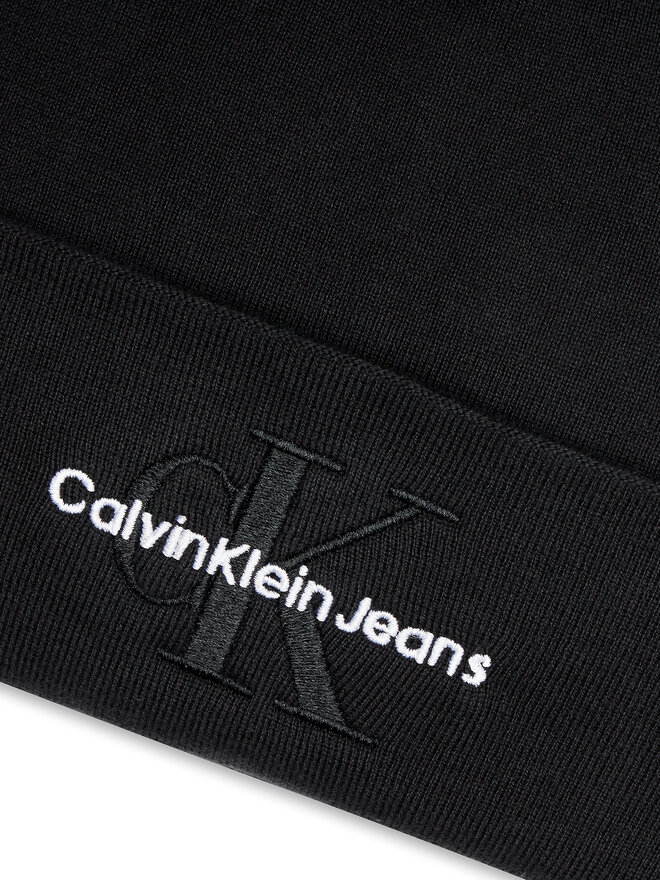 Calvin Klein Čepice Calvin Klein Mono Logo Embro K50K512460 Černá