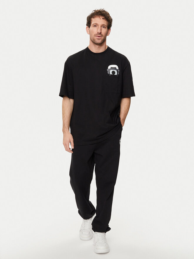KARL LAGERFELD KARL LAGERFELD Camiseta 755099 542270 Negro Regular Fit