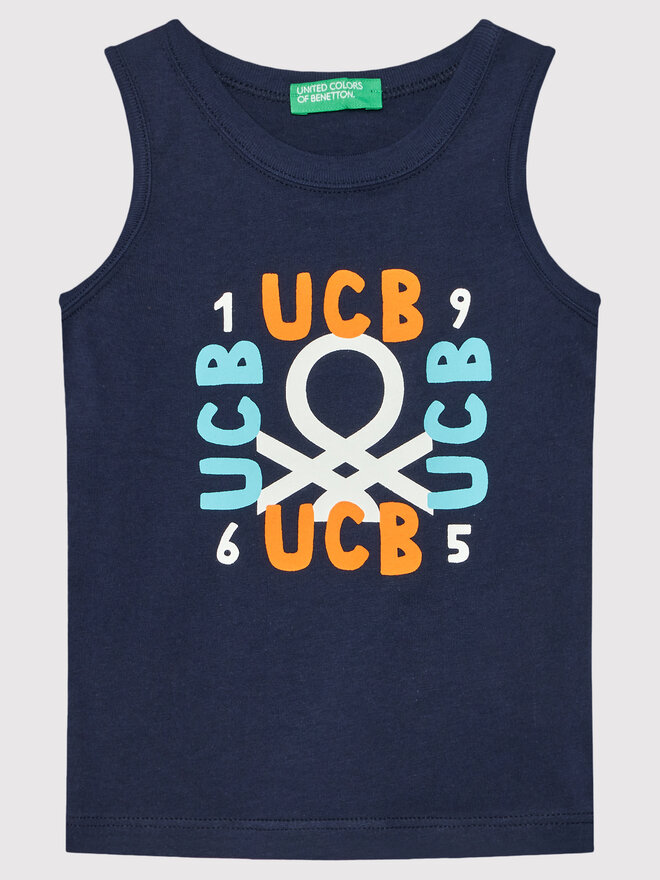 United Colors Of Benetton United Colors Of Benetton Top 3I1XGH002 Mornarsko modra Regular Fit