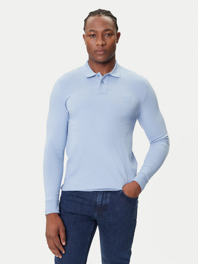 BOSS BOSS Polo Passerby 50507704 Celeste Slim Fit