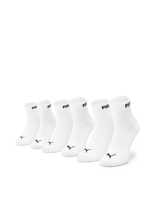 Puma Комплект 3 чифта къси чорапи унисекс Puma 90793502 r. 43/46 Бял