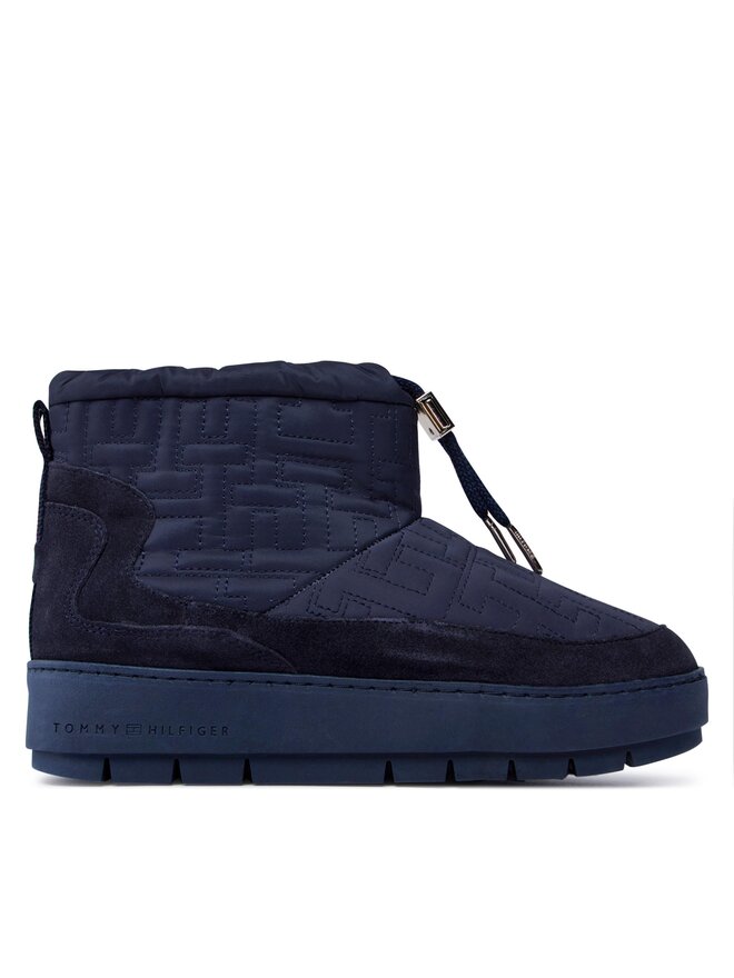 Tommy Hilfiger Schneeschuhe Tommy Hilfiger Tommy Monogram Snowboot FW0FW07637 Blau