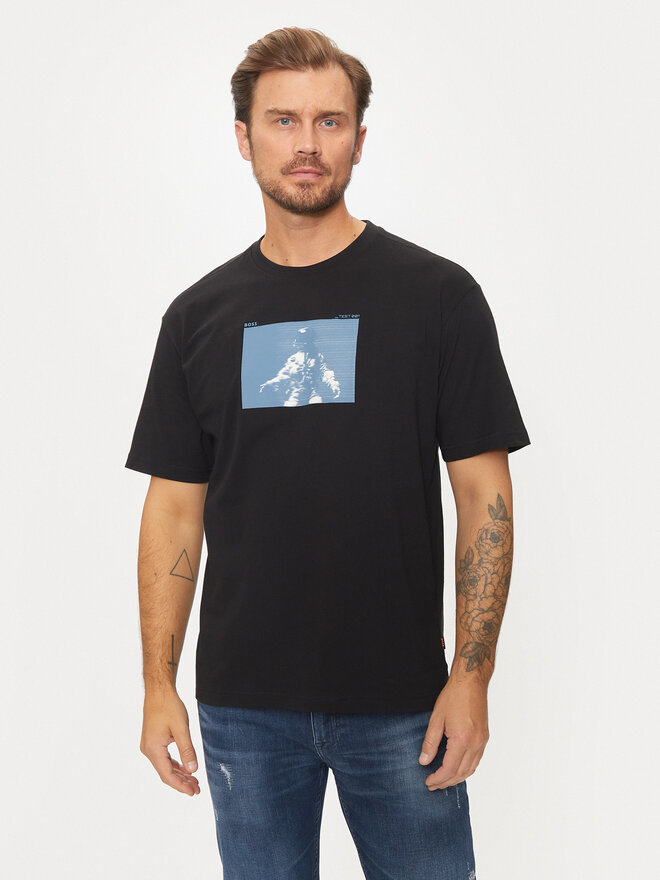 BOSS Boss T-Shirt Astronaut 50528209 Schwarz Relaxed Fit