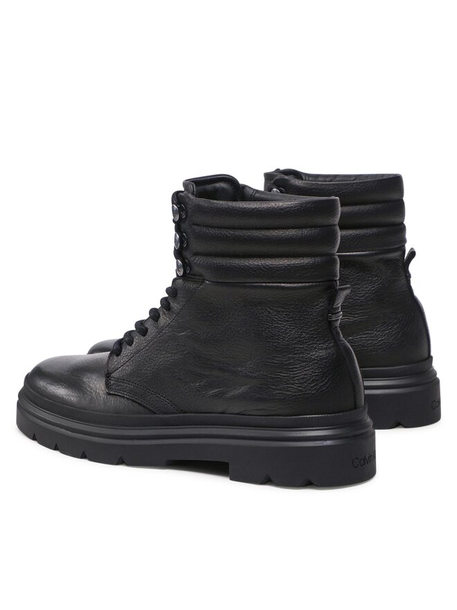 Calvin Klein Ορειβατικά παπούτσια Calvin Klein Combat Boot Pb Lh HM0HM00667 Μαύρο