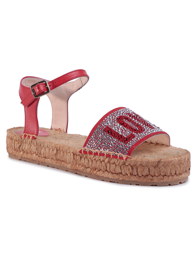 LOVE MOSCHINO Espadrilky LOVE MOSCHINO JA16053G0AJA0500 Červená