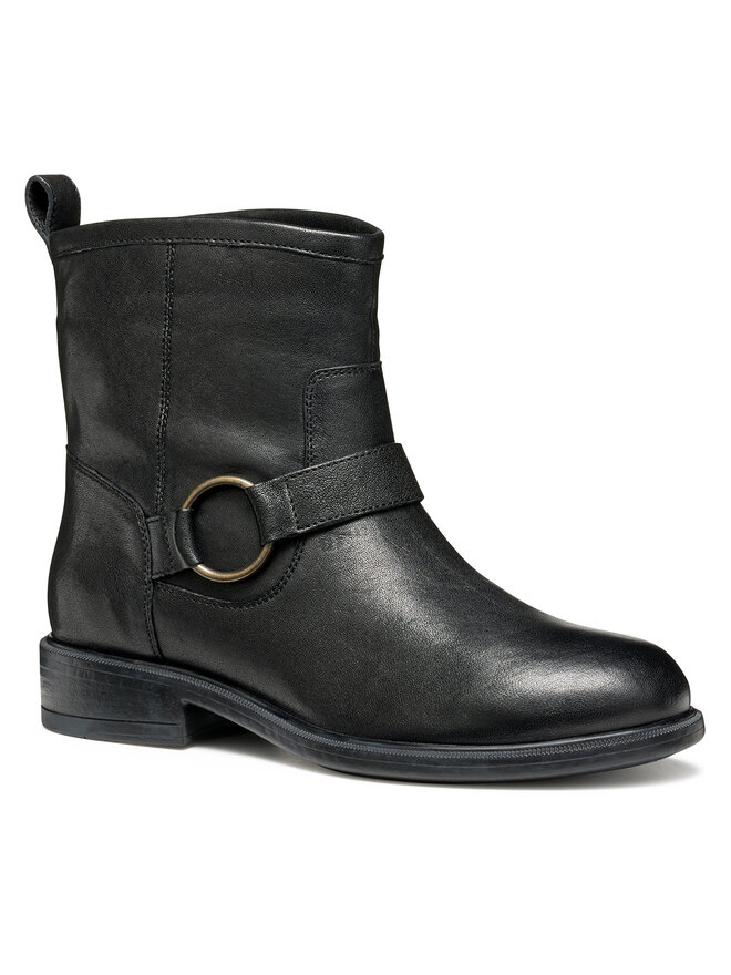 Geox Μποτάκια Geox D Catria D56LQB 00081 C9999 Μαύρο