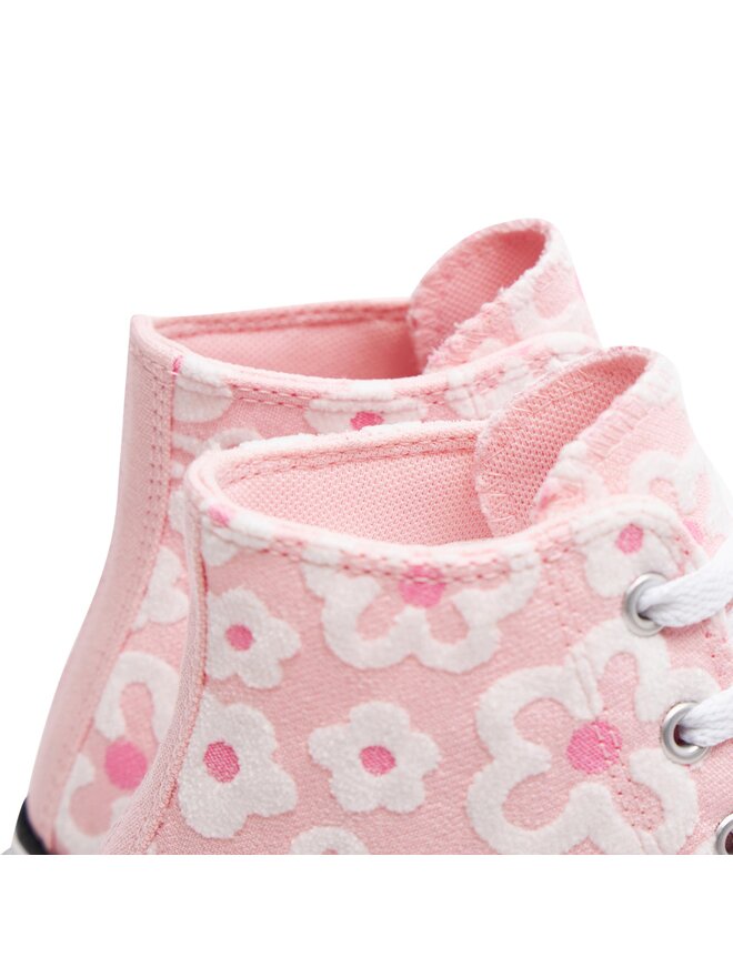 Converse Кецове Converse Chuck Taylor All Star Lift Platform Flower Embroidery A06324C Розов