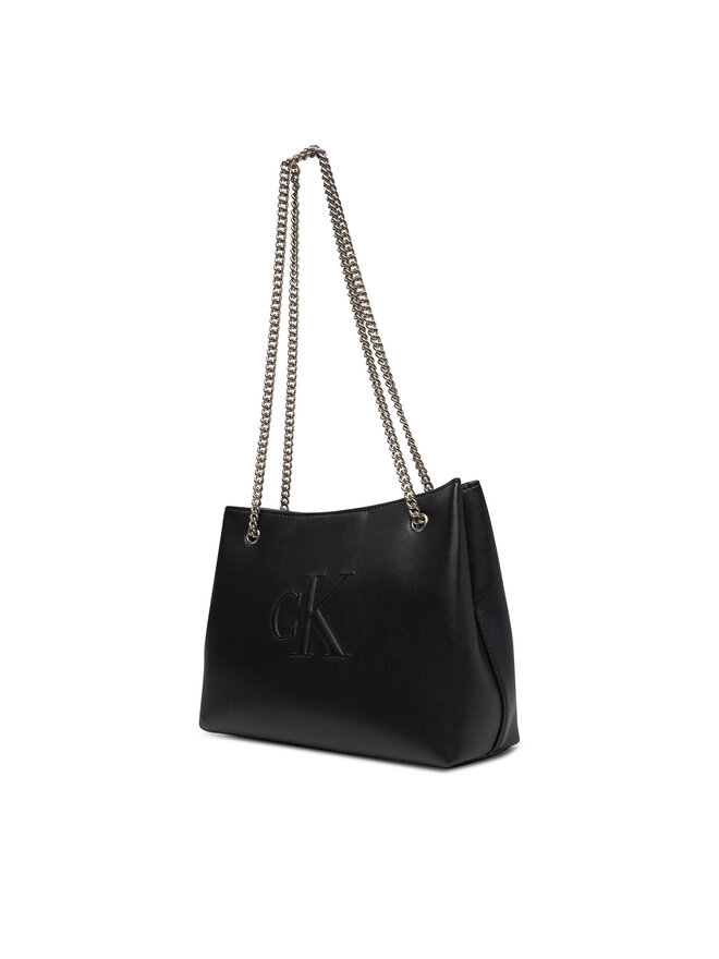 Calvin Klein Jeans Сумка Calvin Klein Jeans Sculpted Chain Shoulder Bag LV04K3163G Чорний