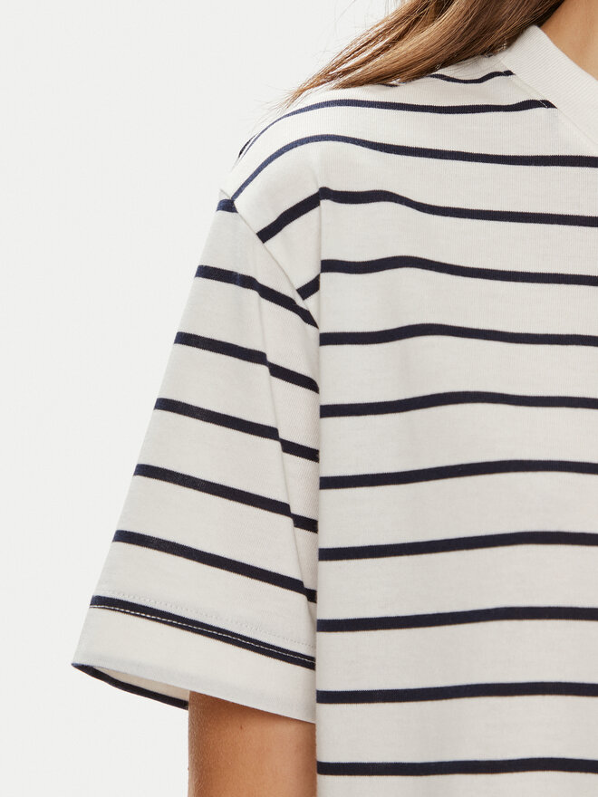 Gina Tricot Gina Tricot T-Shirt 23352 Λευκό Relaxed Fit