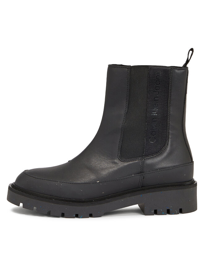 Calvin Klein Jeans Kotníková obuv s elastickým prvkem Calvin Klein Jeans Combat Mid Chelsea Wn YW0YW01254 Černá