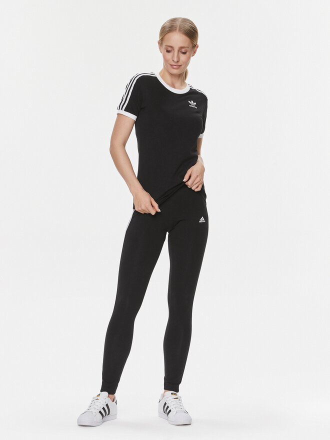 adidas adidas Marškinėliai adicolor Classics 3-Stripes GN2900 Juoda Regular Fit