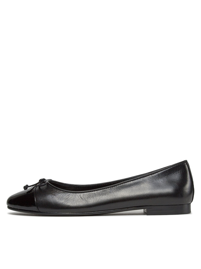 Tory Burch Baleriny Tory Burch Cap-Toe Ballet 154511 Czarny