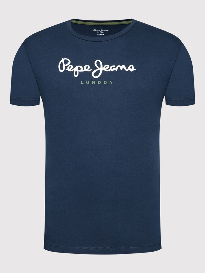 Pepe Jeans Pepe Jeans Póló Eggo PM508208 Sötétkék Regular Fit