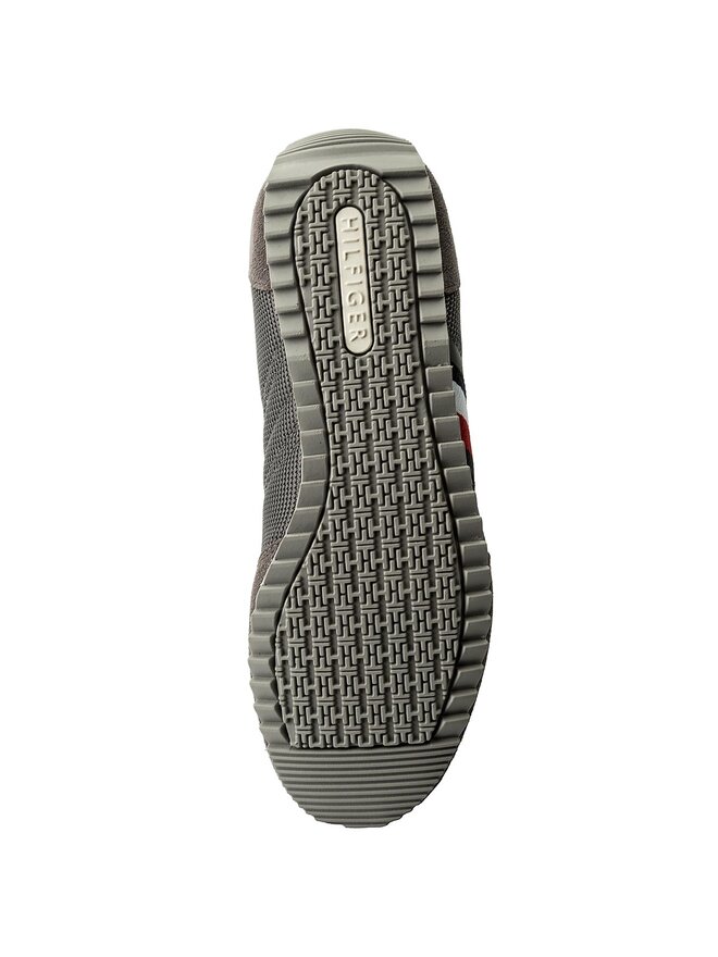Tommy Hilfiger Sneakers Tommy Hilfiger Corporate Material Mix Runner FM0FM01314 Grau