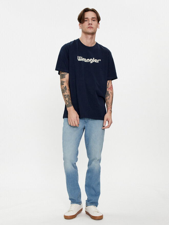 Wrangler Wrangler Póló Logo 112350524 Sötétkék Regular Fit