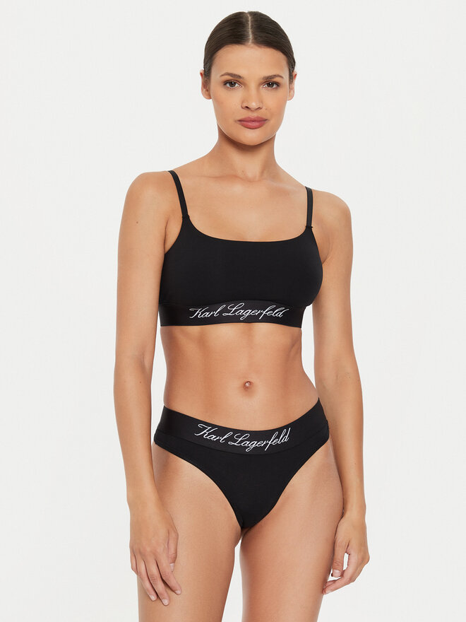 KARL LAGERFELD KARL LAGERFELD Top de sujetador 240W2129 Negro