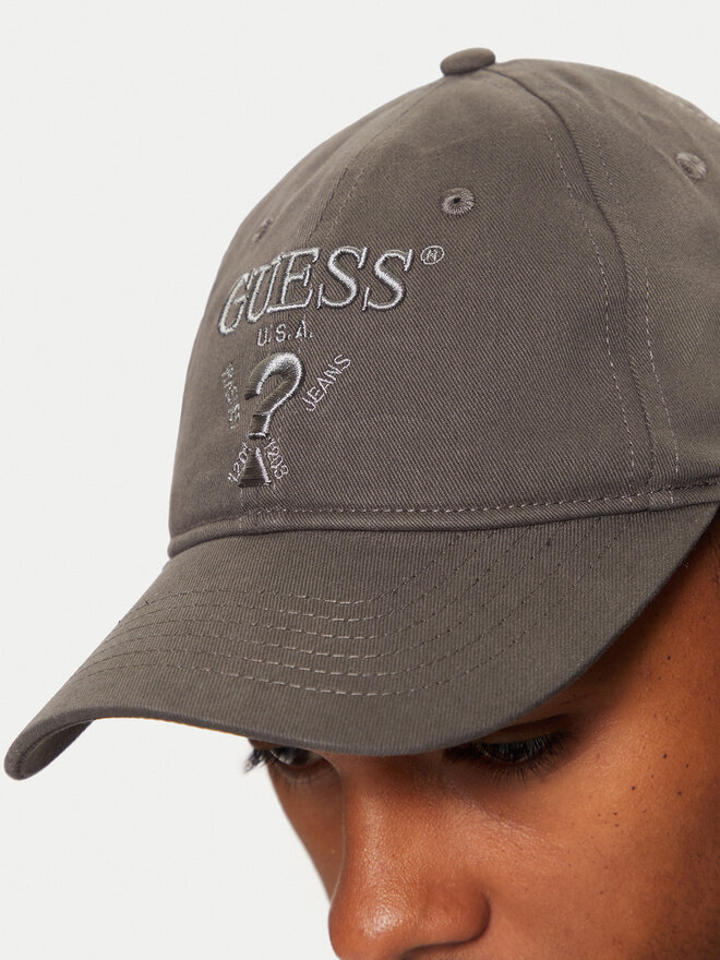 Guess Шапка с козирка Guess M5RZ11 WO07T Сив