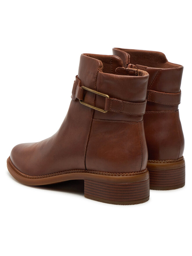 Clarks Škornji Clarks Maye Bella 26179643 Rjava