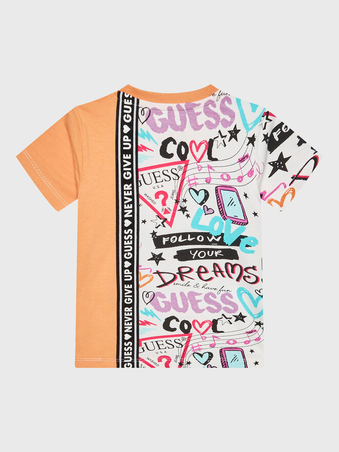 Guess Guess T-Shirt K3RI24 K6YW3 Orange Regular Fit