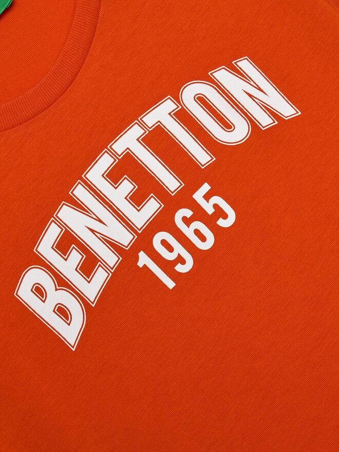 United Colors Of Benetton United Colors Of Benetton Póló 3096C10H9 Piros Regular Fit