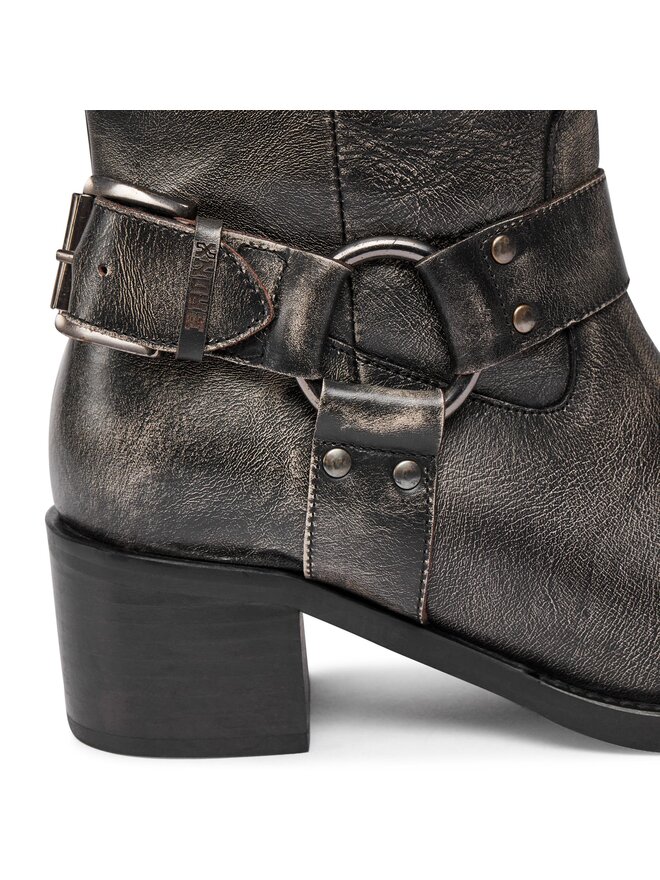 Bronx Kozaki Bronx High boots 14291-A Czarny