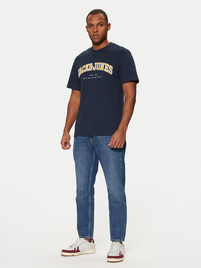 Jack&Jones Jack&Jones Marškinėliai 12257579 Tamsiai mėlyna Relaxed Fit
