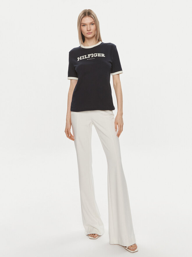 Tommy Hilfiger Tommy Hilfiger Póló Monotype WW0WW41208 Sötétkék Regular Fit