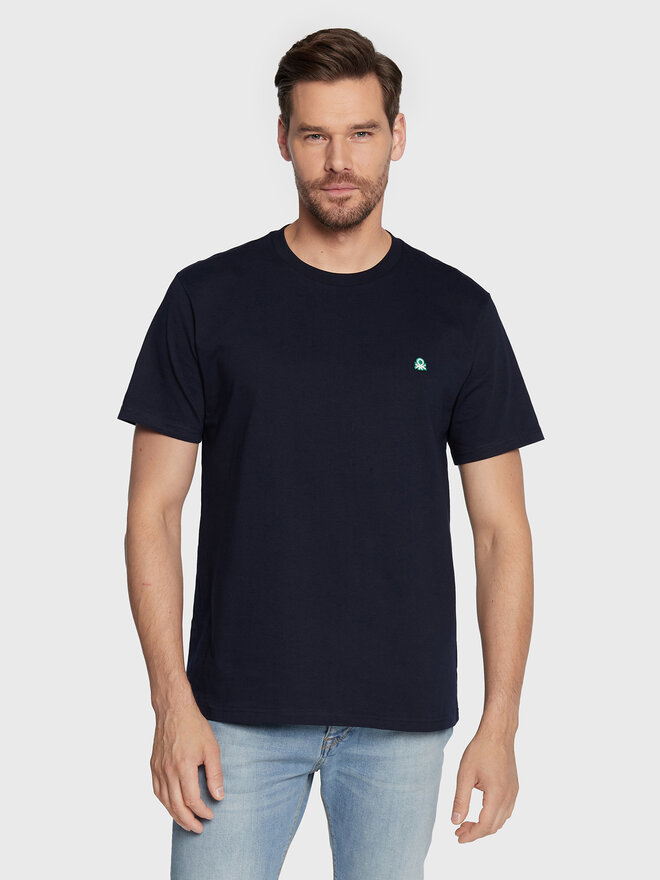 United Colors Of Benetton United Colors Of Benetton T-Shirt 3MI5J1AF7 Dunkelblau Regular Fit