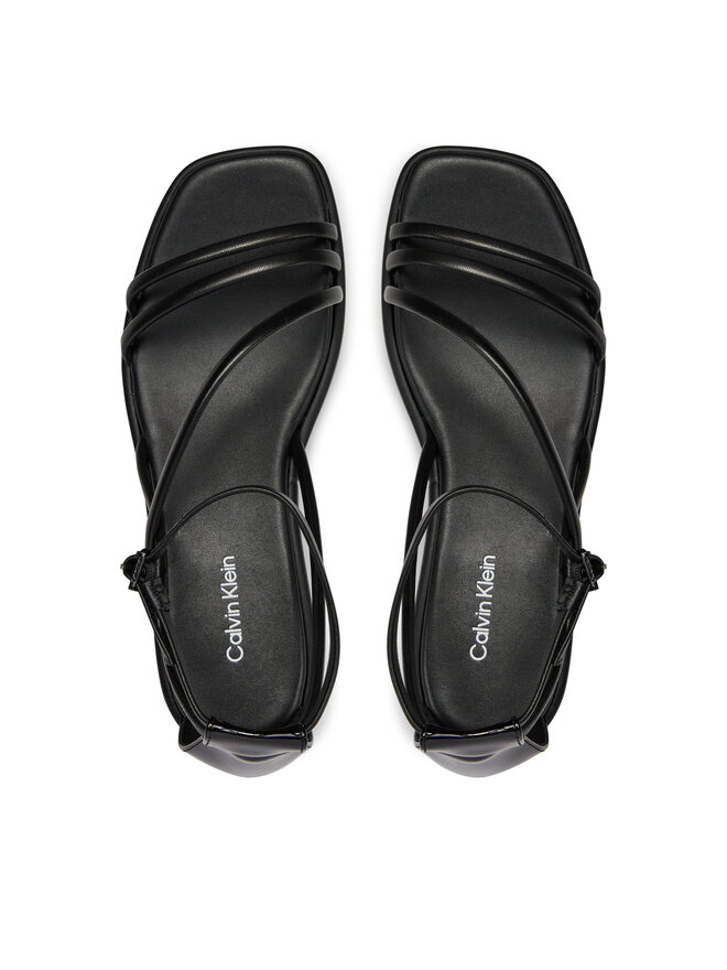 Calvin Klein Sandalen Calvin Klein Wedge Sandal 30 Lth HW0HW01949 Schwarz