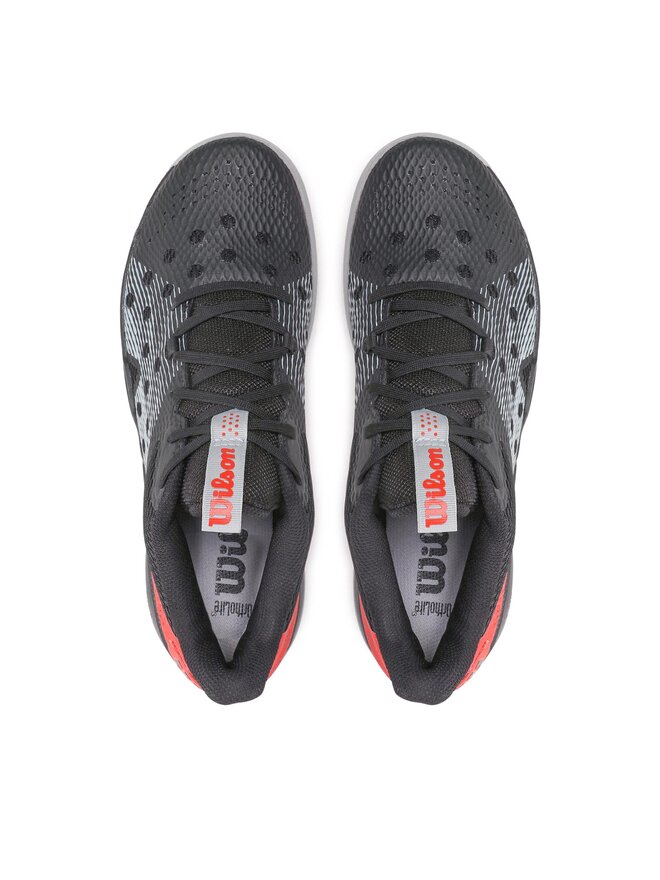 Chaussures De Padel Wilson Hurakn Team - Noir/Fiesta/Quarry, Neuves En Boîte