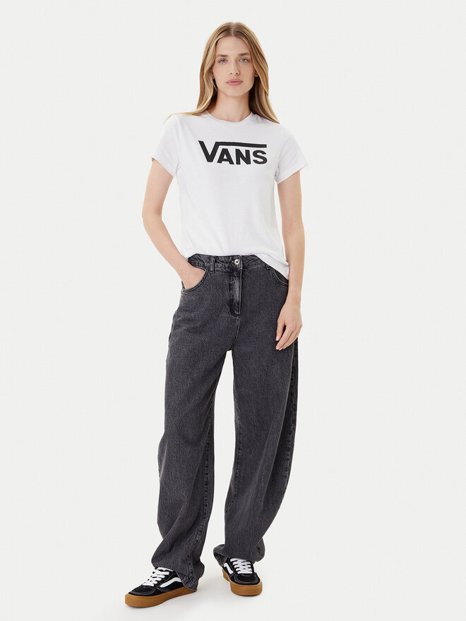 Vans Vans T-Shirt Wm Flying V Crew Tee VN0A3UP4 Weiß Regular Fit