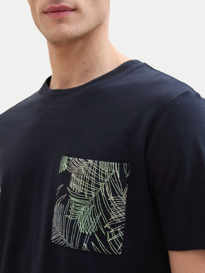 Tom Tailor Tom Tailor Marškinėliai 1040945 Tamsiai mėlyna Regular Fit
