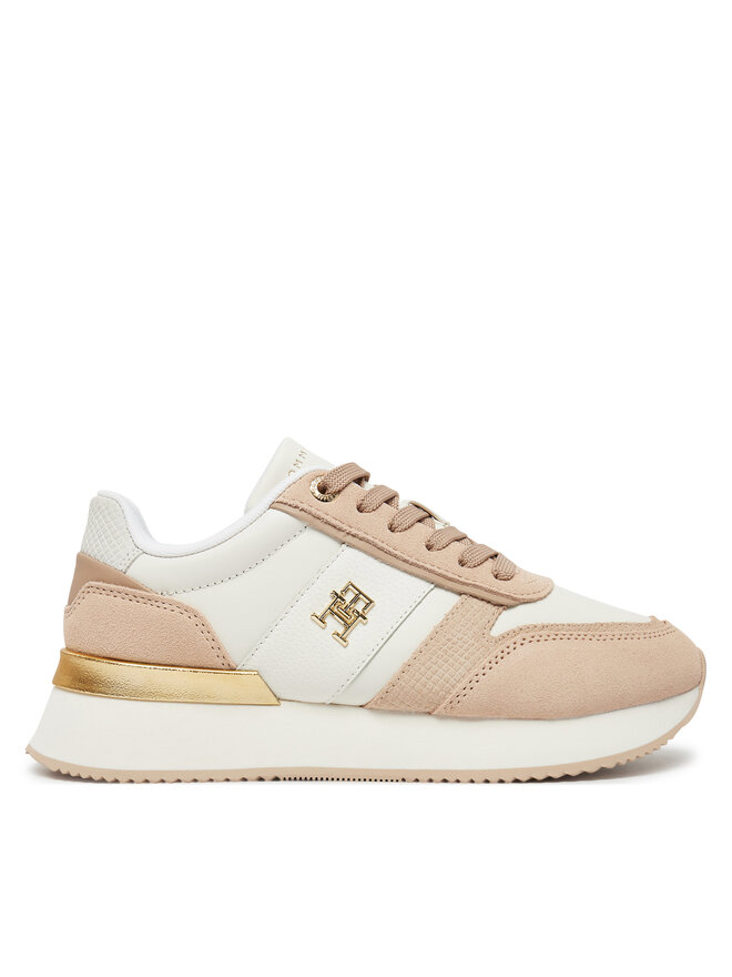 Tommy Hilfiger Sneakersy Tommy Hilfiger Th Fashion Runner FW0FW08475 Beżowy