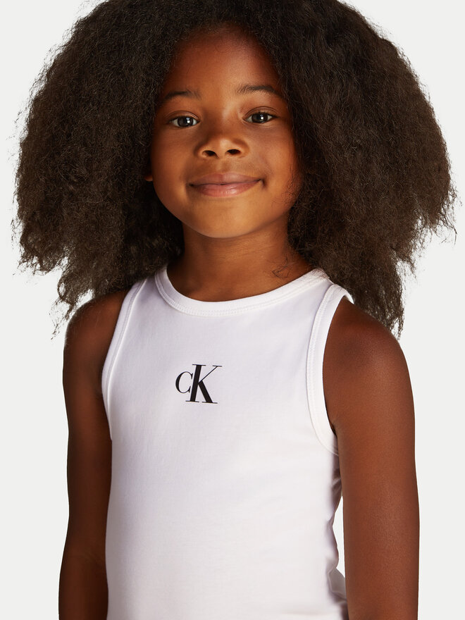 Calvin Klein Jeans Calvin Klein Jeans Τοπ Logo IG0IG02435 Λευκό Regular Fit