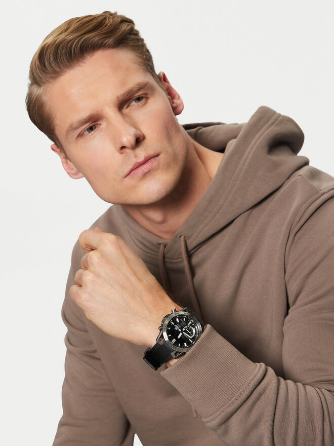 Casio Zegarek Casio Edifice ECB-40P-1AEF Czarny